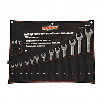 Набор ключей гаечных комбинированных в сумке, 8-32 мм, 16 предметов 55009